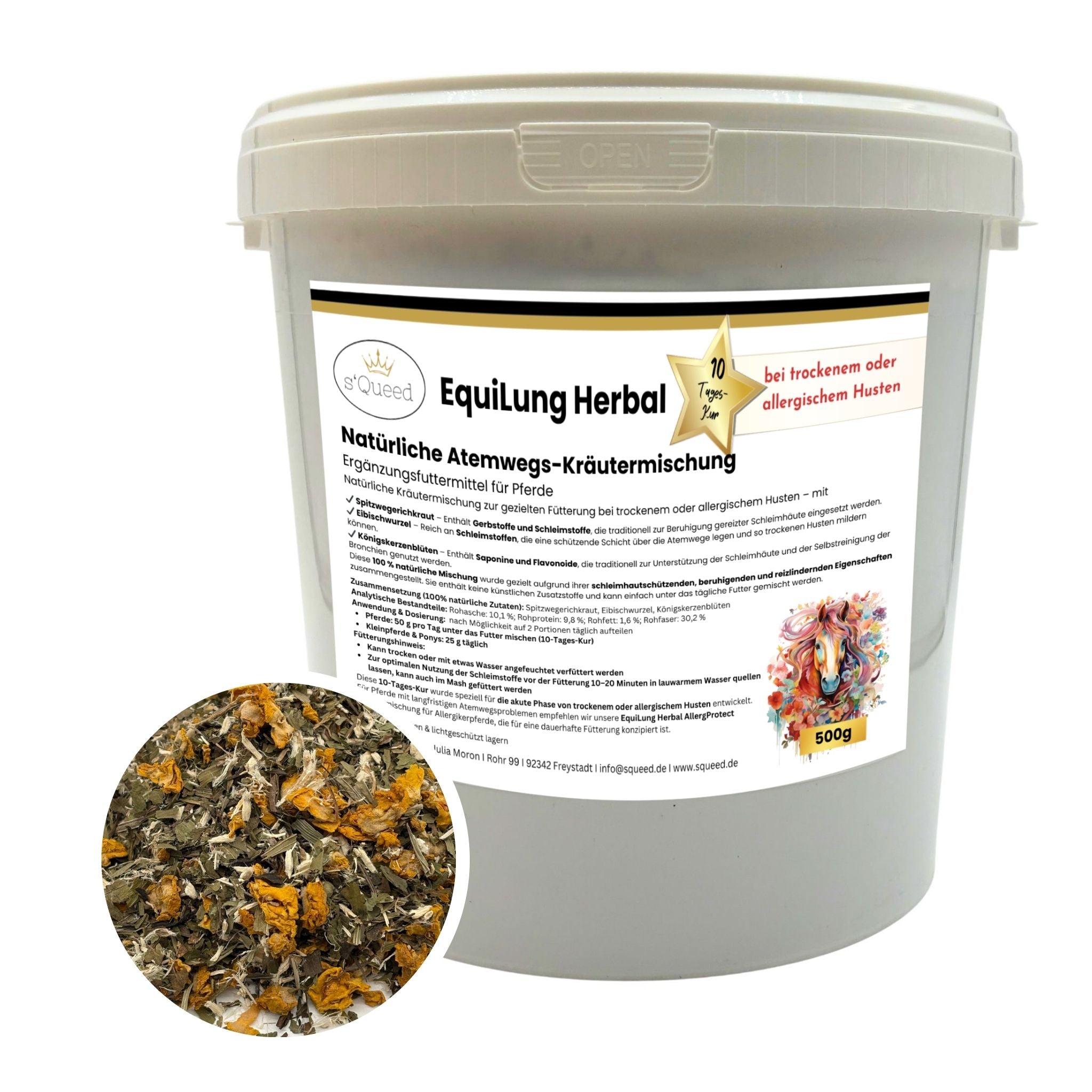 Hustenkräuter für Pferde