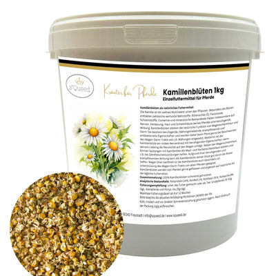 Kamillenblüten getrocknet, ganze Blüte für Pferde