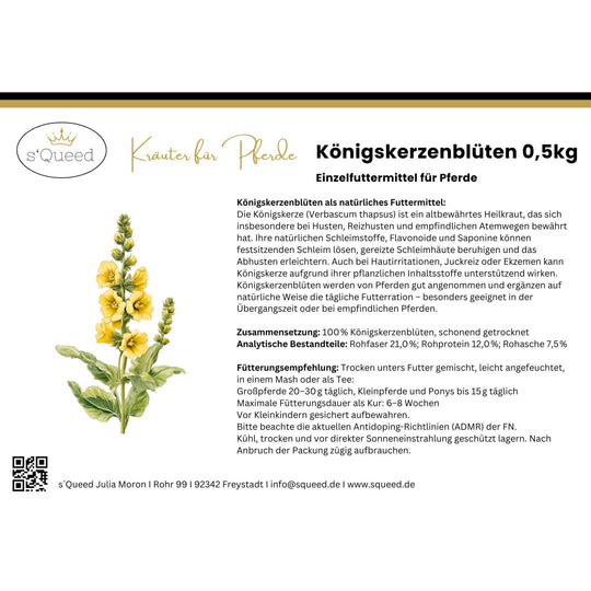 Königskerzenbüten Pferd - Hustenkräuter für Pferde - Schleimlöser Pferd