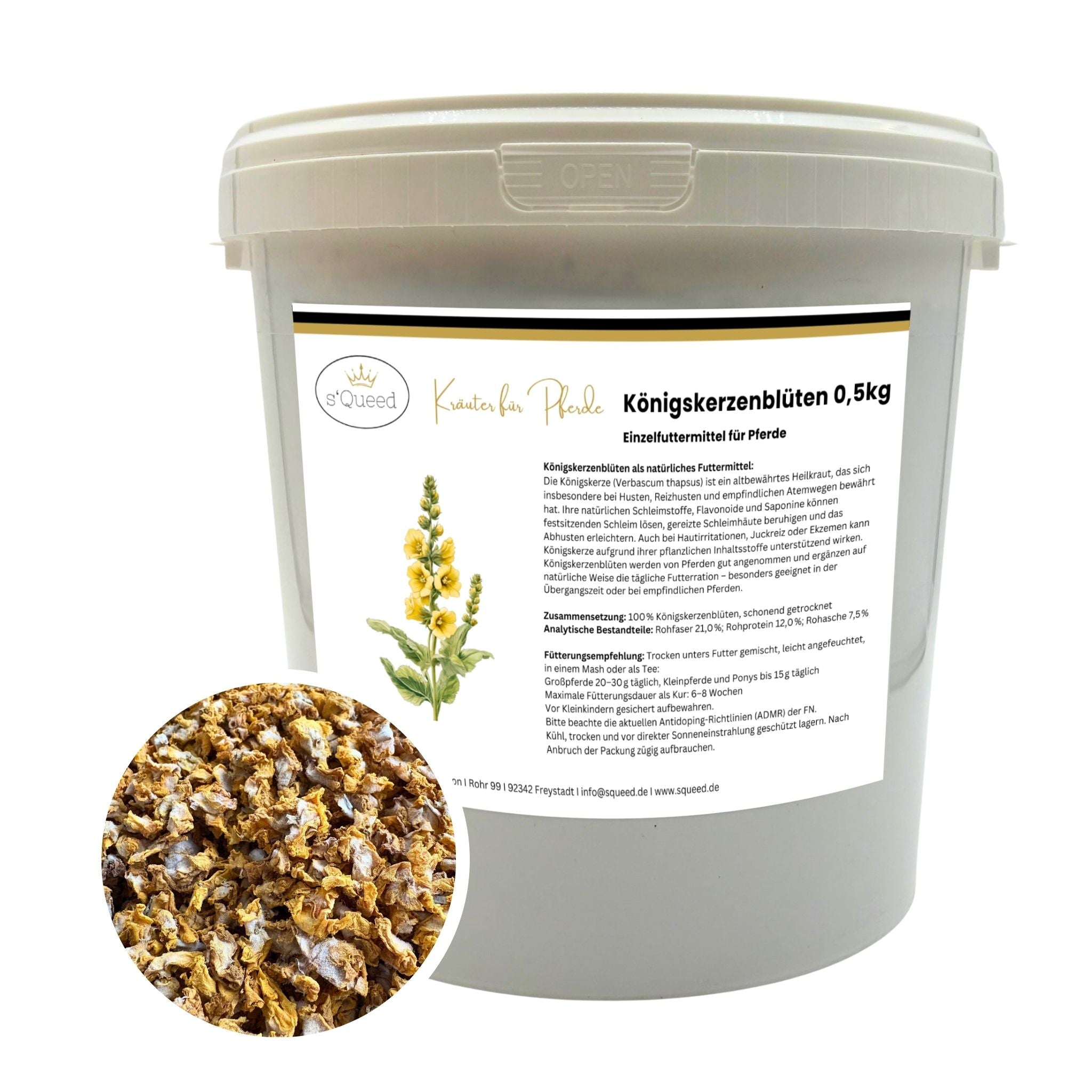 Königskerzenbüten Pferd - Hustenkräuter für Pferde - Schleimlöser Pferd