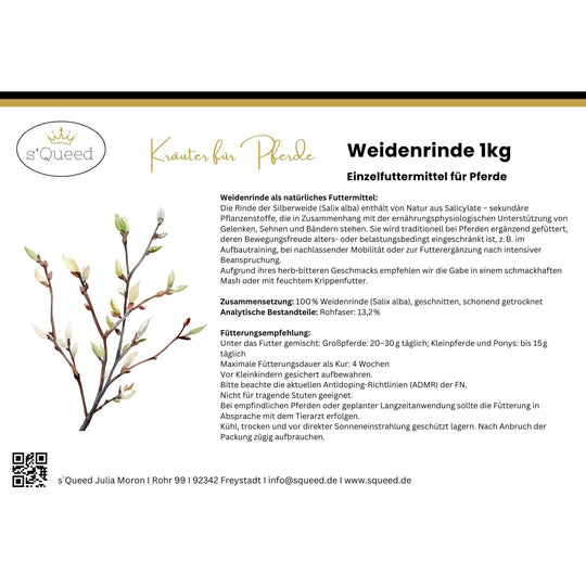 Weidenrinde Pferd