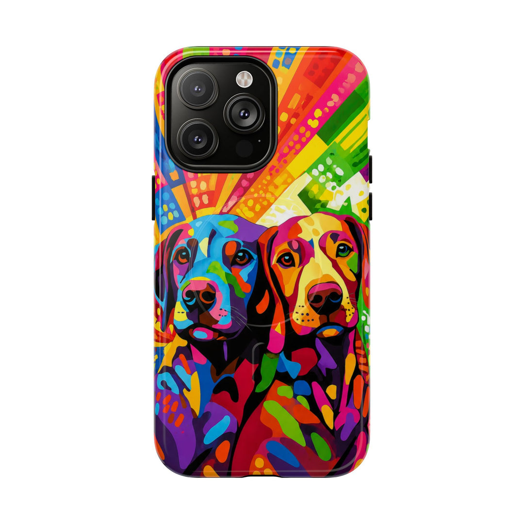 Labrador Pop Art Handyhülle – MagSafe®-kompatible Schutzhülle für iPhone