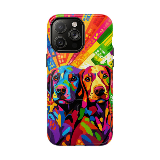 Labrador Pop Art Handyhülle – MagSafe®-kompatible Schutzhülle für iPhone