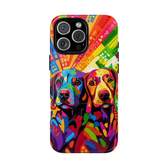 Labrador Pop Art Handyhülle – MagSafe®-kompatible Schutzhülle für iPhone