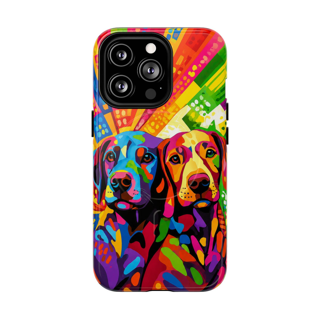 Labrador Pop Art Handyhülle – MagSafe®-kompatible Schutzhülle für iPhone