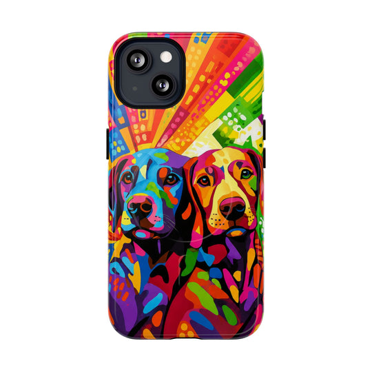 Labrador Pop Art Handyhülle – MagSafe®-kompatible Schutzhülle für iPhone