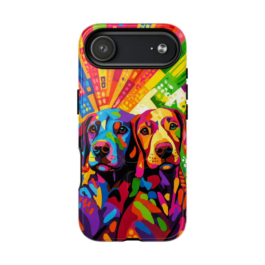 Labrador Pop Art Handyhülle – MagSafe®-kompatible Schutzhülle für iPhone