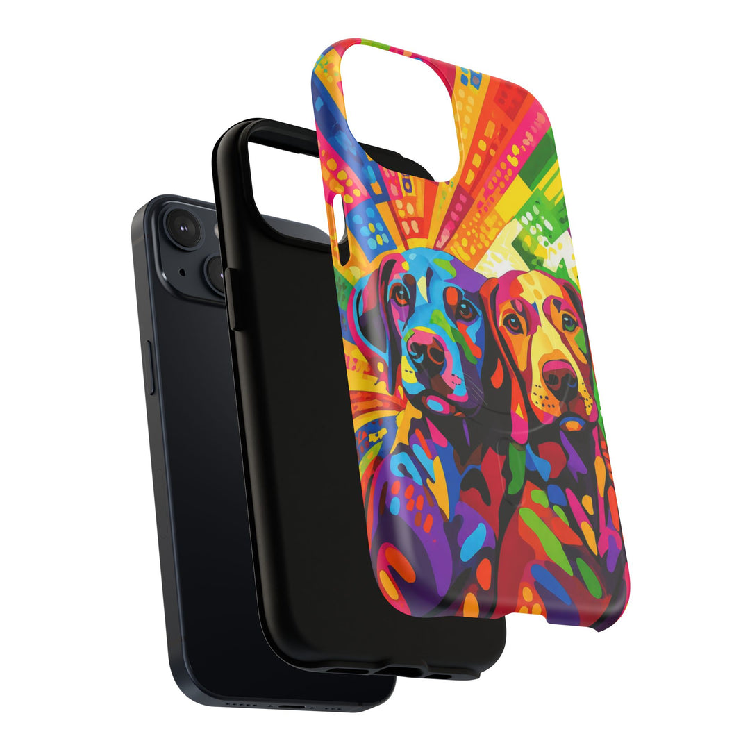 Labrador Pop Art Handyhülle – MagSafe®-kompatible Schutzhülle für iPhone