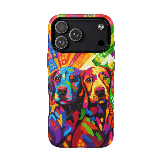 Labrador Pop Art Handyhülle – MagSafe®-kompatible Schutzhülle für iPhone