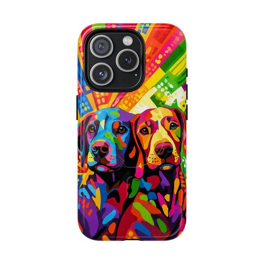 Labrador Pop Art Handyhülle – MagSafe®-kompatible Schutzhülle für iPhone