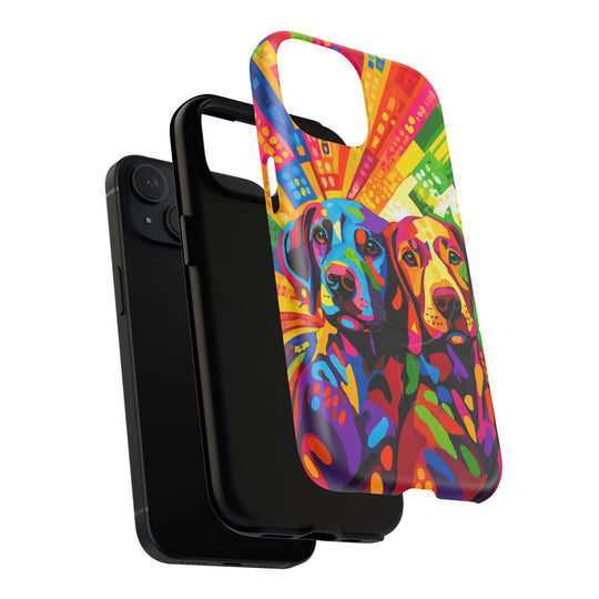 Labrador Pop Art Handyhülle – MagSafe®-kompatible Schutzhülle für iPhone