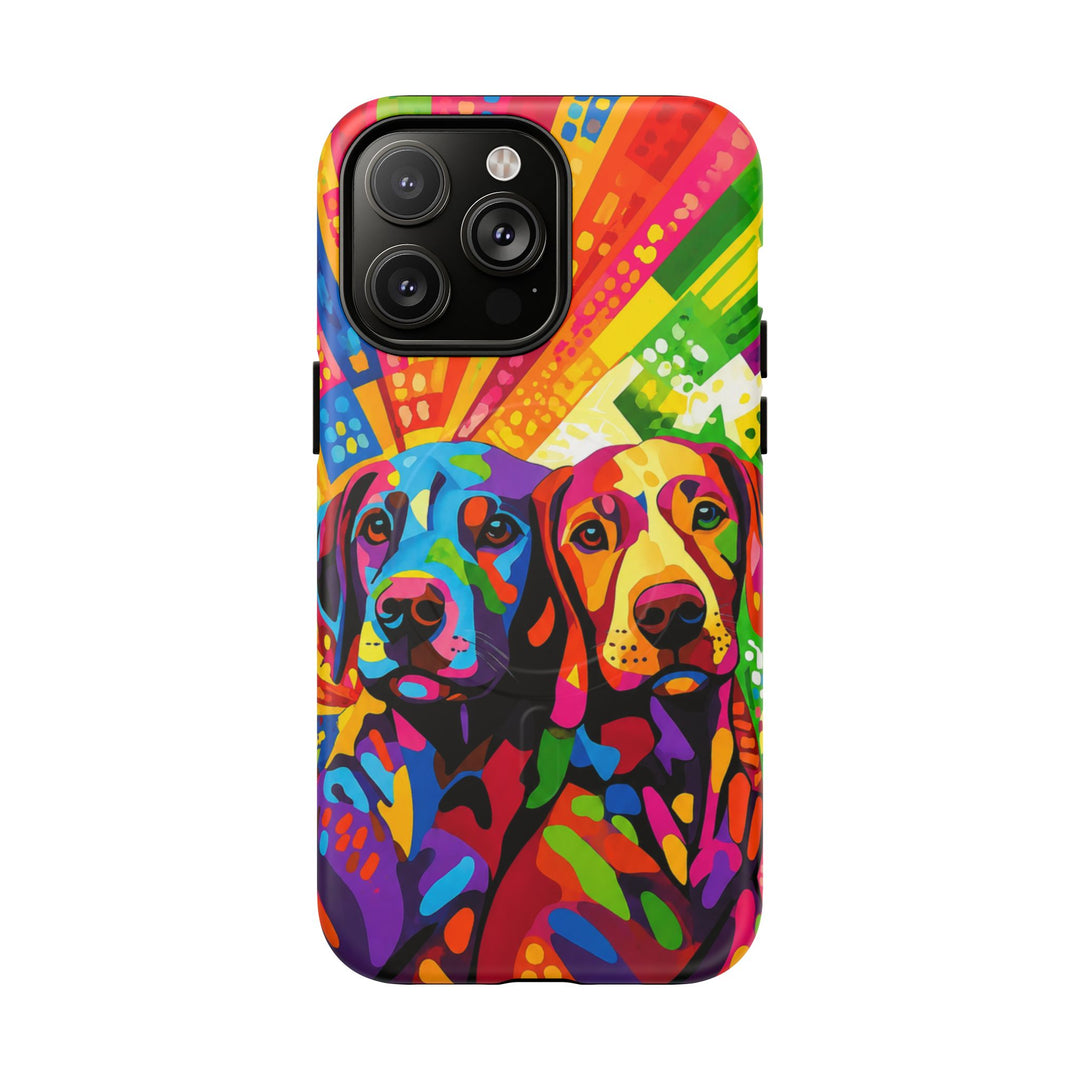 Labrador Pop Art Handyhülle – MagSafe®-kompatible Schutzhülle für iPhone