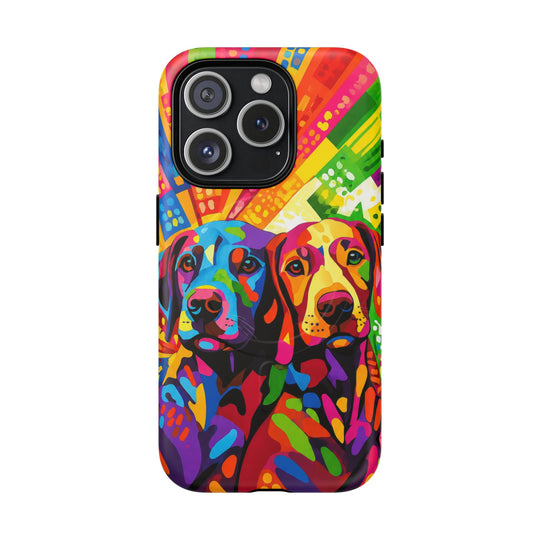 Labrador Pop Art Handyhülle – MagSafe®-kompatible Schutzhülle für iPhone