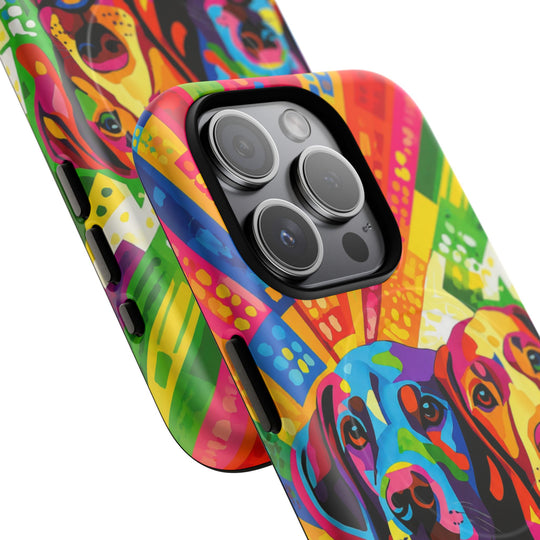 Labrador Pop Art Handyhülle – MagSafe®-kompatible Schutzhülle für iPhone