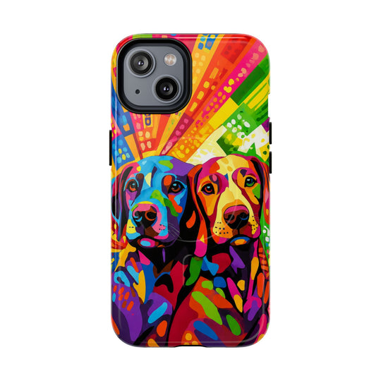 Labrador Pop Art Handyhülle – MagSafe®-kompatible Schutzhülle für iPhone