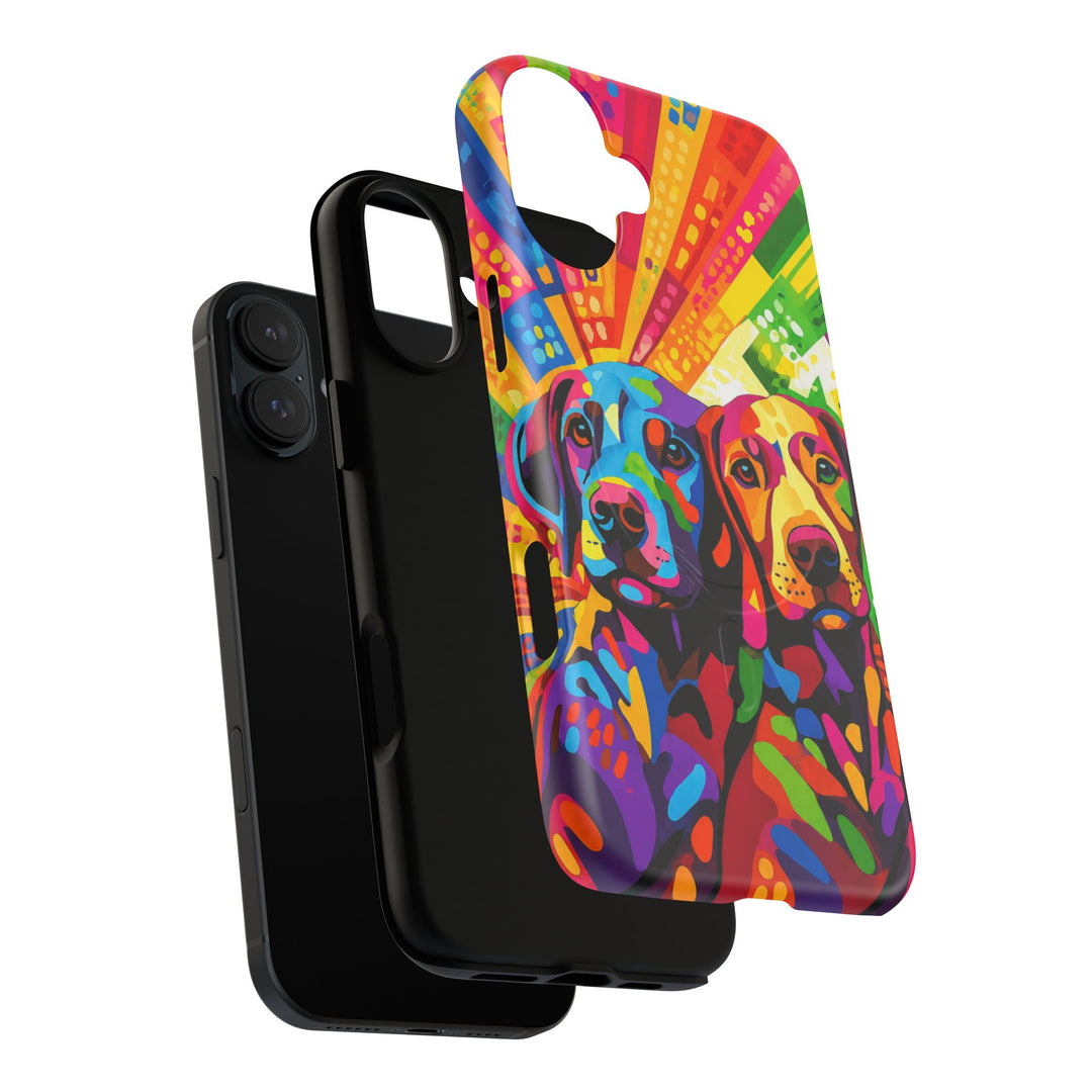 Labrador Pop Art Handyhülle – MagSafe®-kompatible Schutzhülle für iPhone