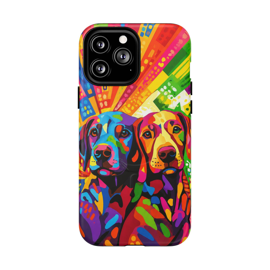 Labrador Pop Art Handyhülle – MagSafe®-kompatible Schutzhülle für iPhone