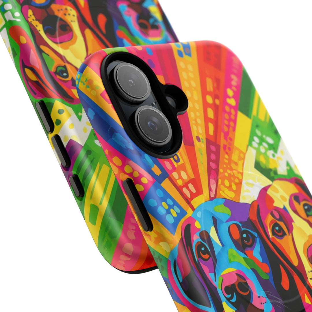 Labrador Pop Art Handyhülle – MagSafe®-kompatible Schutzhülle für iPhone