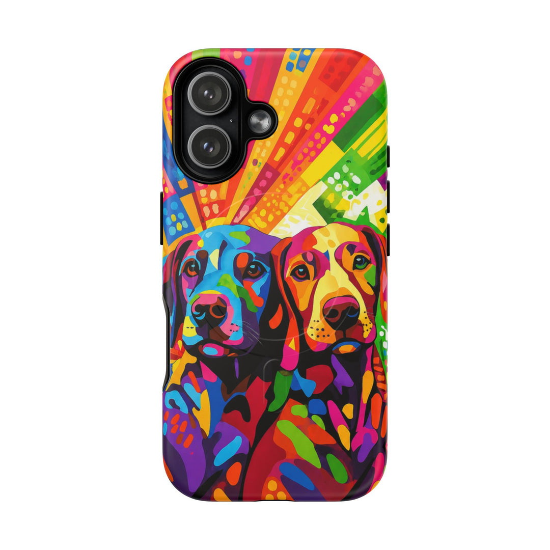 Labrador Pop Art Handyhülle – MagSafe®-kompatible Schutzhülle für iPhone