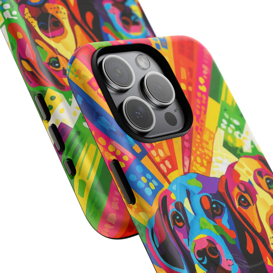Labrador Pop Art Handyhülle – MagSafe®-kompatible Schutzhülle für iPhone