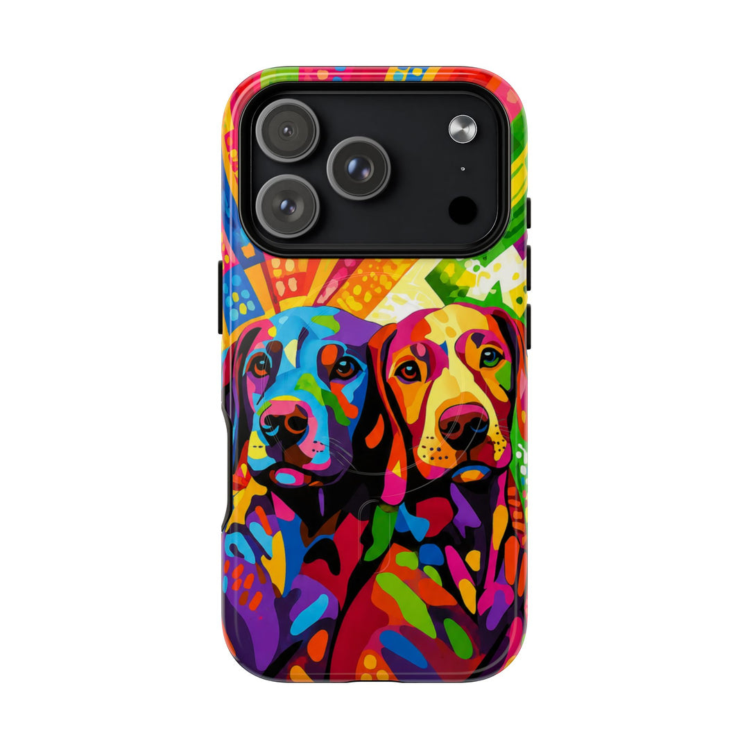 Labrador Pop Art Handyhülle – MagSafe®-kompatible Schutzhülle für iPhone