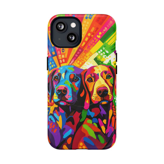 Labrador Pop Art Handyhülle – MagSafe®-kompatible Schutzhülle für iPhone