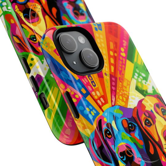 Labrador Pop Art Handyhülle – MagSafe®-kompatible Schutzhülle für iPhone