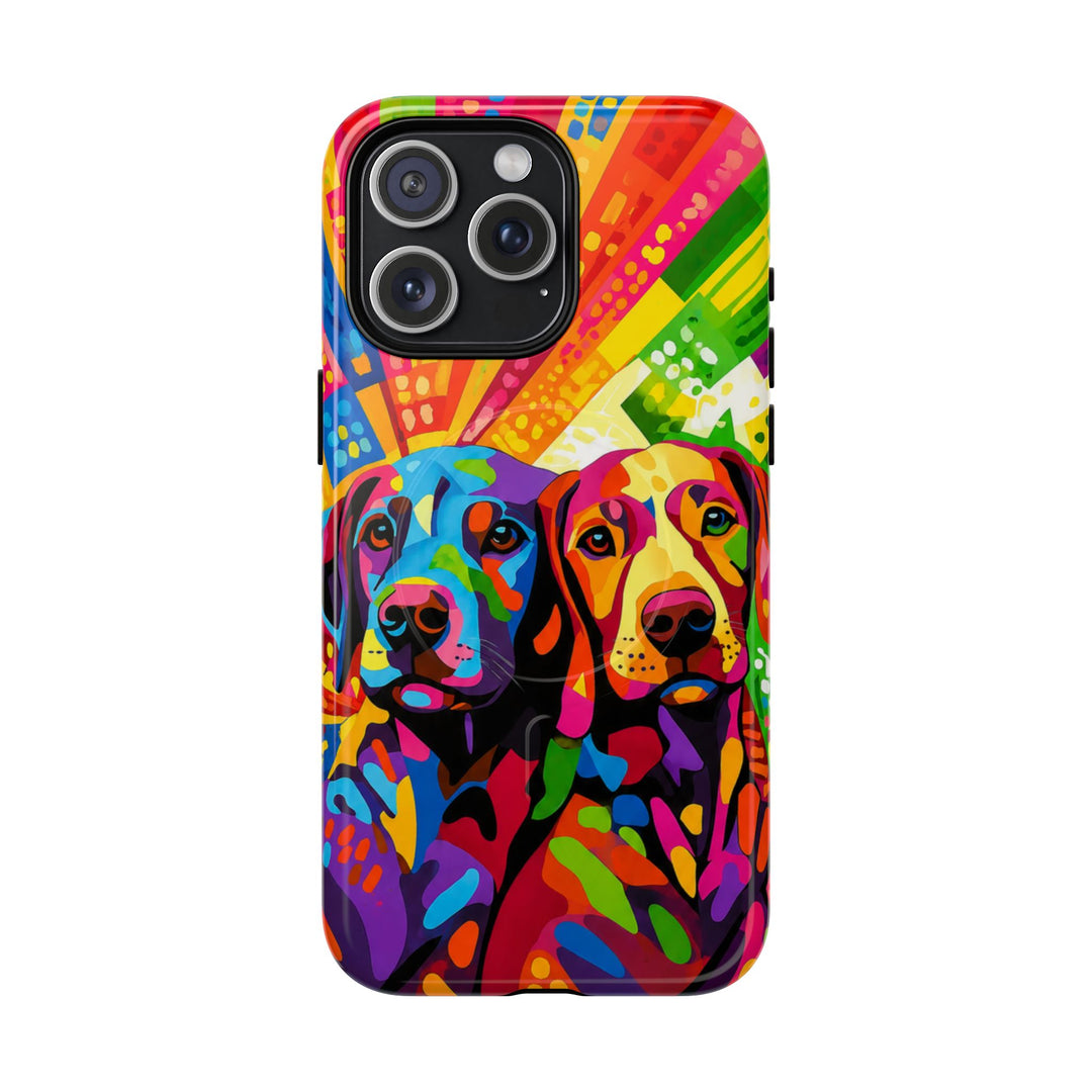 Labrador Pop Art Handyhülle – MagSafe®-kompatible Schutzhülle für iPhone