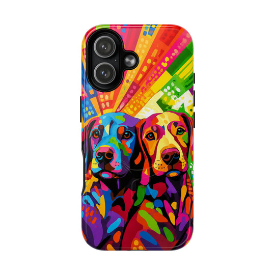 Labrador Pop Art Handyhülle – MagSafe®-kompatible Schutzhülle für iPhone