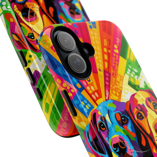 Labrador Pop Art Handyhülle – MagSafe®-kompatible Schutzhülle für iPhone