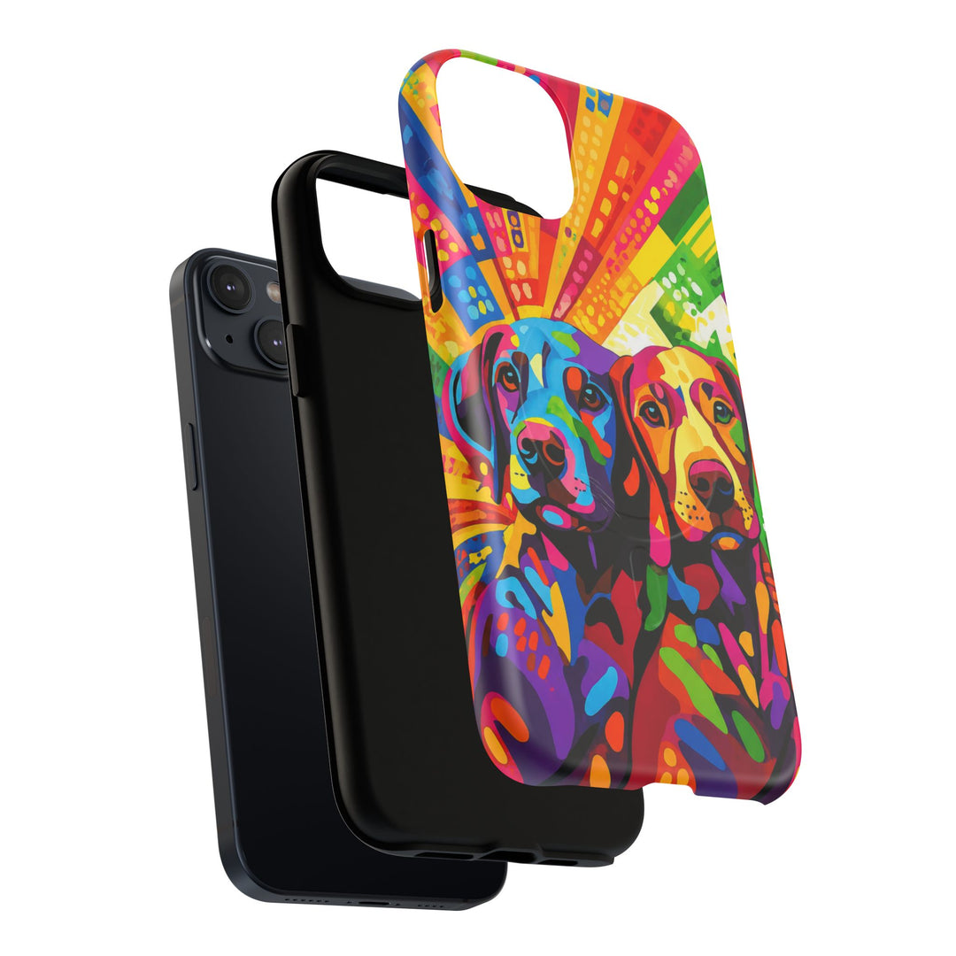 Labrador Pop Art Handyhülle – MagSafe®-kompatible Schutzhülle für iPhone