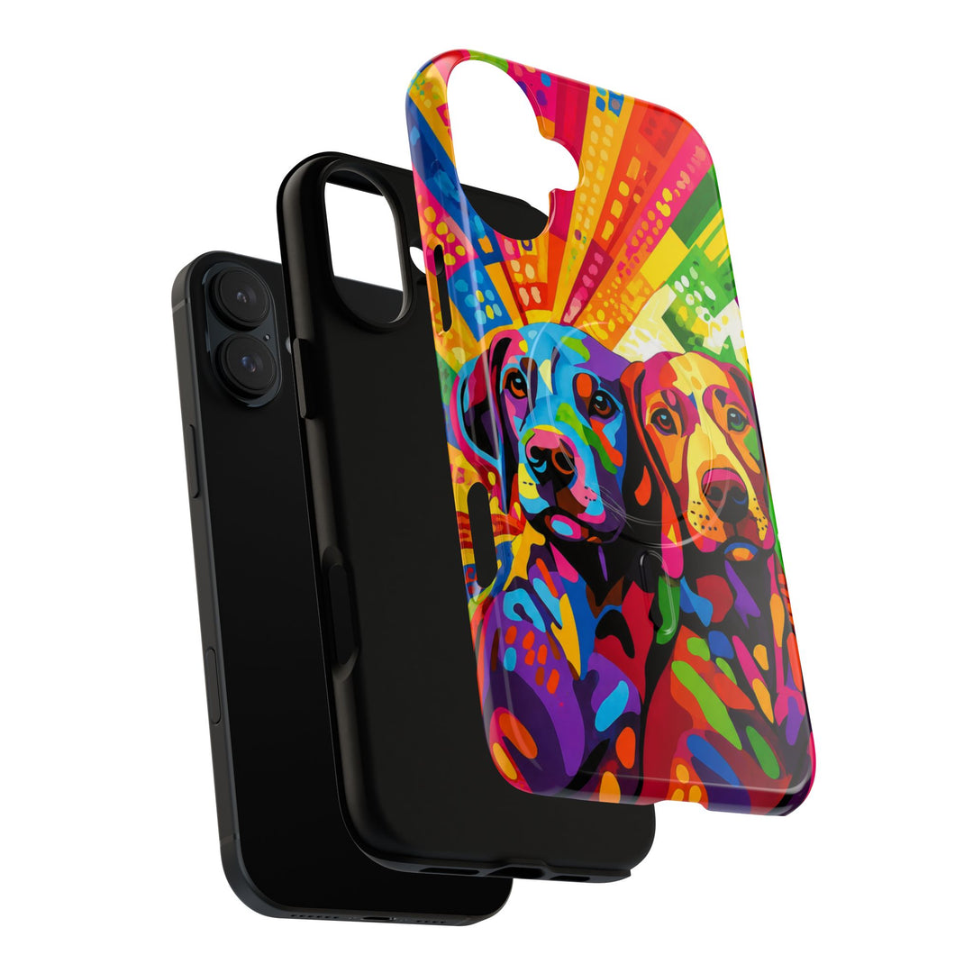 Labrador Pop Art Handyhülle – MagSafe®-kompatible Schutzhülle für iPhone