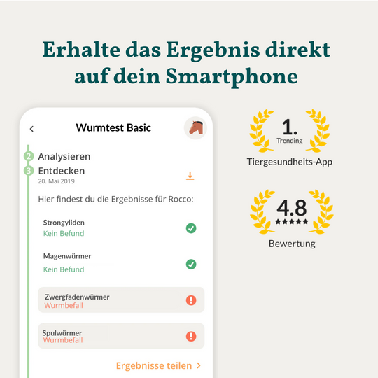 Wurmtest Basic Pferd