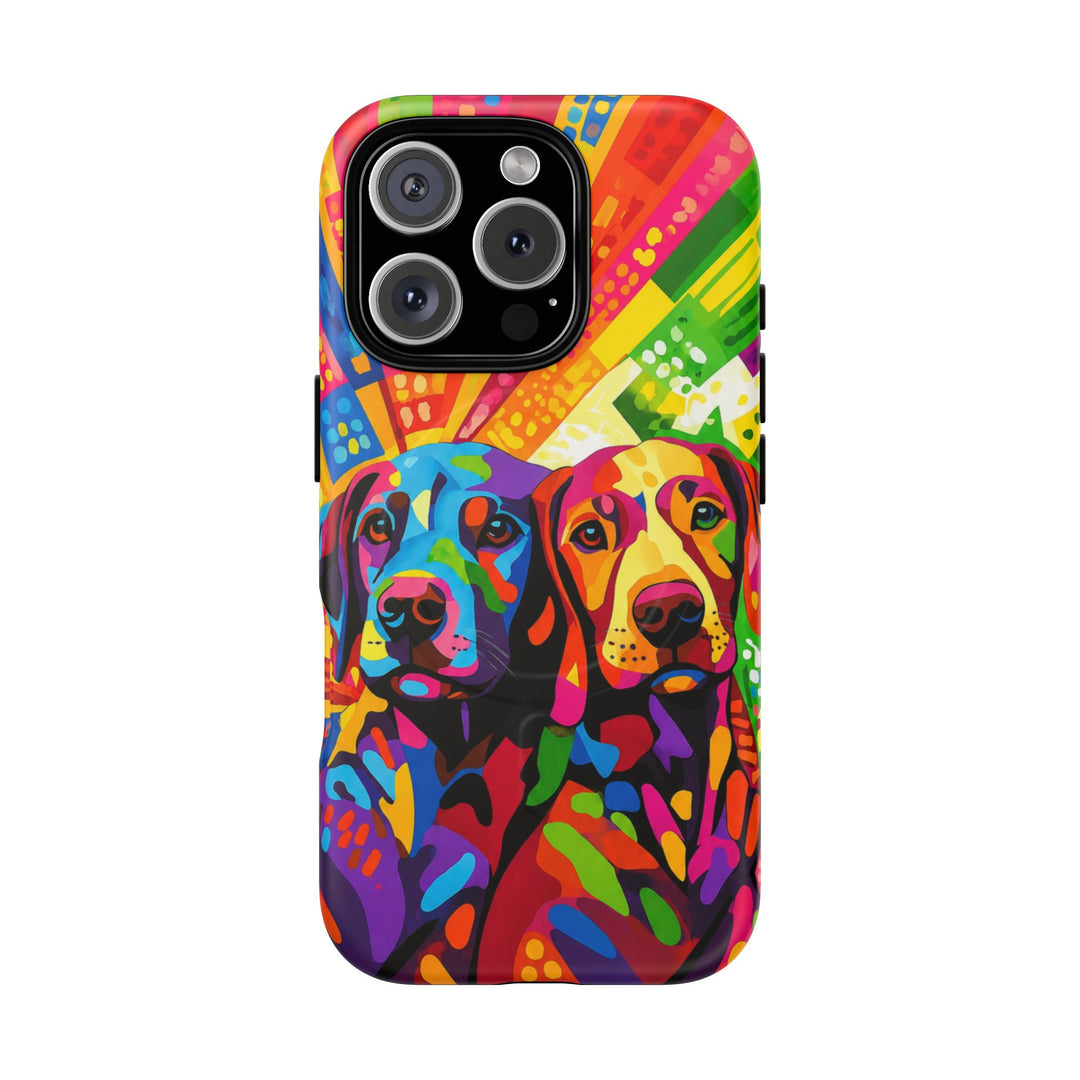 Labrador Pop Art Handyhülle – MagSafe®-kompatible Schutzhülle für iPhone