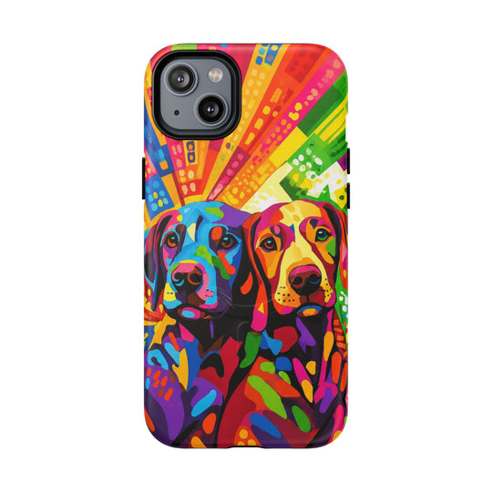 Labrador Pop Art Handyhülle – MagSafe®-kompatible Schutzhülle für iPhone