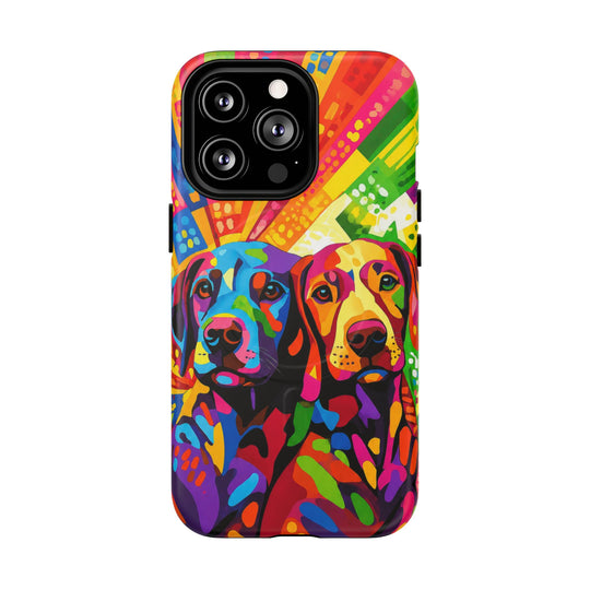 Labrador Pop Art Handyhülle – MagSafe®-kompatible Schutzhülle für iPhone