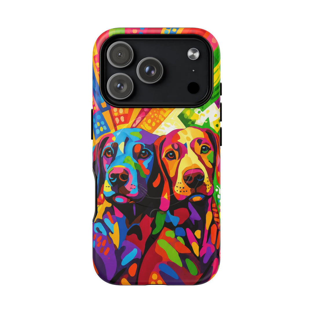 Labrador Pop Art Handyhülle – MagSafe®-kompatible Schutzhülle für iPhone