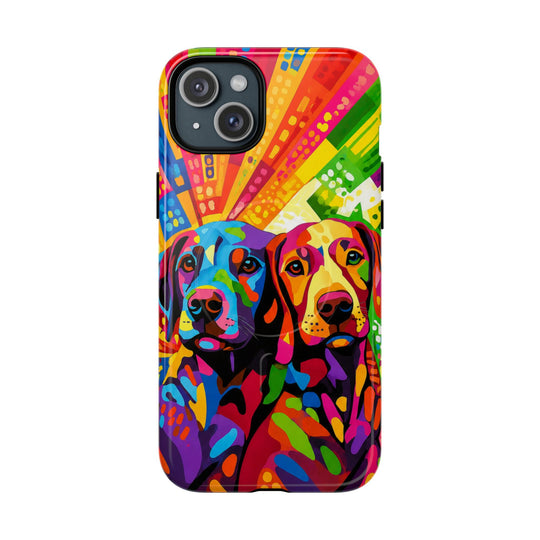 Labrador Pop Art Handyhülle – MagSafe®-kompatible Schutzhülle für iPhone