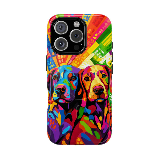 Labrador Pop Art Handyhülle – MagSafe®-kompatible Schutzhülle für iPhone