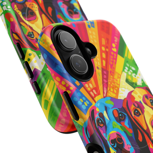 Labrador Pop Art Handyhülle – MagSafe®-kompatible Schutzhülle für iPhone
