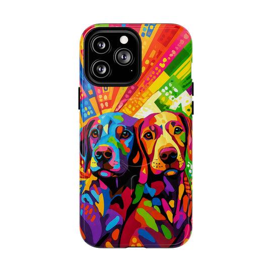 Labrador Pop Art Handyhülle – MagSafe®-kompatible Schutzhülle für iPhone