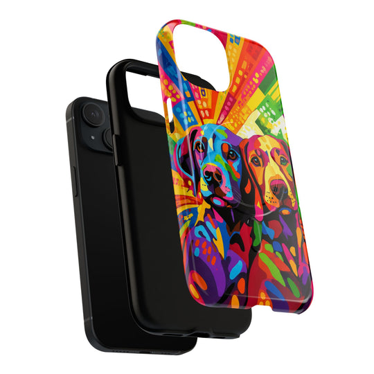 Labrador Pop Art Handyhülle – MagSafe®-kompatible Schutzhülle für iPhone