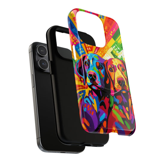 Labrador Pop Art Handyhülle – MagSafe®-kompatible Schutzhülle für iPhone