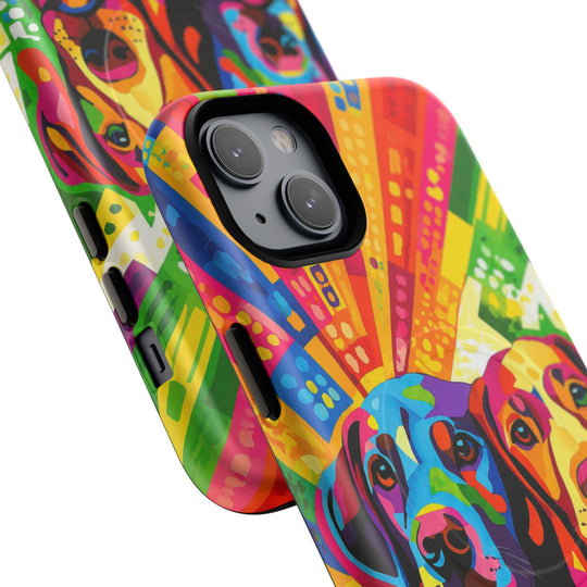 Labrador Pop Art Handyhülle – MagSafe®-kompatible Schutzhülle für iPhone
