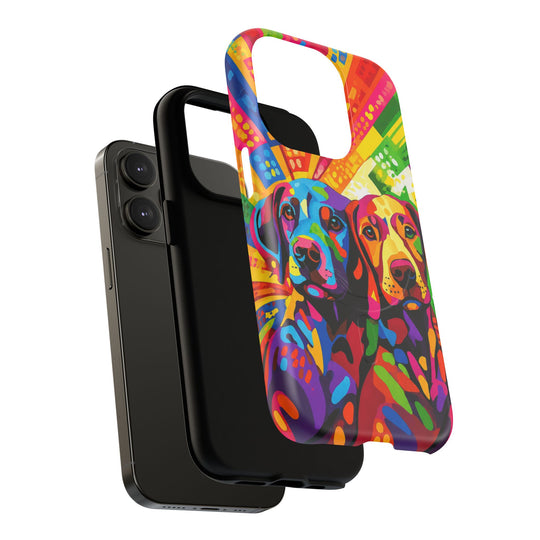 Labrador Pop Art Handyhülle – MagSafe®-kompatible Schutzhülle für iPhone