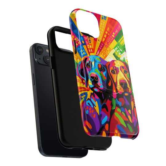 Labrador Pop Art Handyhülle – MagSafe®-kompatible Schutzhülle für iPhone