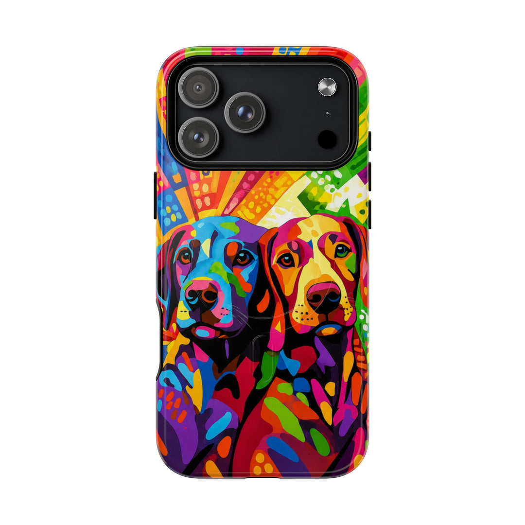 Labrador Pop Art Handyhülle – MagSafe®-kompatible Schutzhülle für iPhone