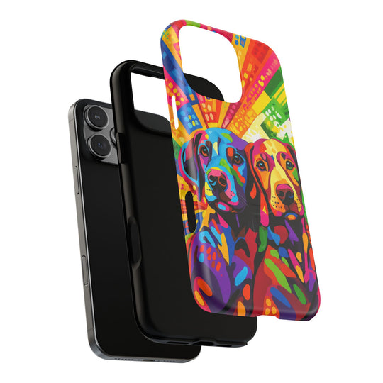 Labrador Pop Art Handyhülle – MagSafe®-kompatible Schutzhülle für iPhone