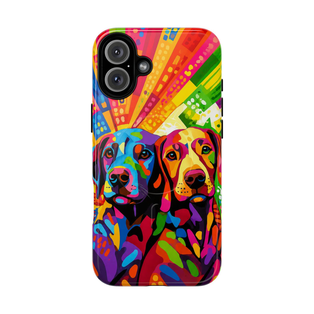 Labrador Pop Art Handyhülle – MagSafe®-kompatible Schutzhülle für iPhone