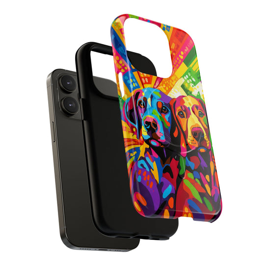 Labrador Pop Art Handyhülle – MagSafe®-kompatible Schutzhülle für iPhone